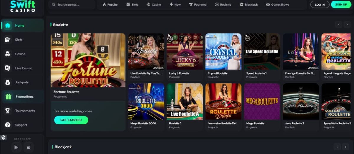 Swift Casino : welcome match, Daily Picks, tournaments image 2