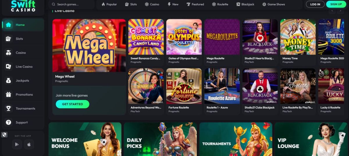Swift Casino : welcome match, Daily Picks, tournaments image 3